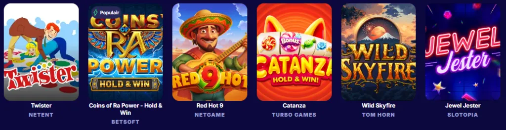 Spellen en Slots